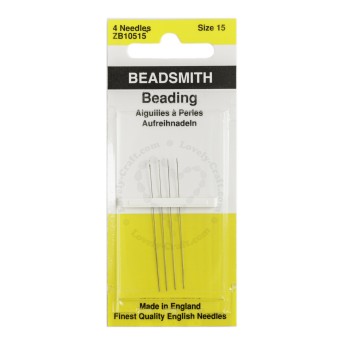 Иглы для бисероплетения BEADSMITH JOHN JAMES ENGLISH NEEDLES BEADING №15