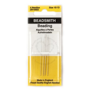 Иглы для бисероплетения BEADSMITH JOHN JAMES ENGLISH NEEDLES BEADING №10, №12, №13 (набор)