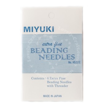 Иглы для бисероплетения MIYUKI EXTRA FINE BEADING NEEDLES + THREADER