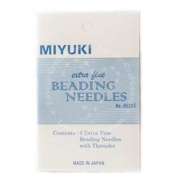 Иглы для бисероплетения MIYUKI EXTRA FINE BEADING NEEDLES + THREADER