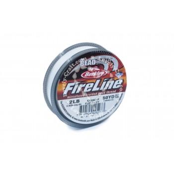 Купить нить для бисероплетения Beadsmith FireLine 0,08 мм (белая полупрозрачная) в интернет-магазине «Любимое Творчество»