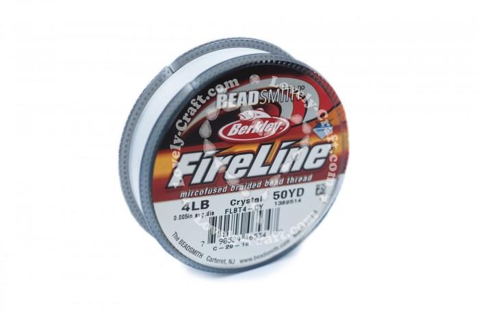 Купить нить для бисероплетения Beadsmith FireLine 0,13 мм (белая) в интернет-магазине «Любимое Творчество»