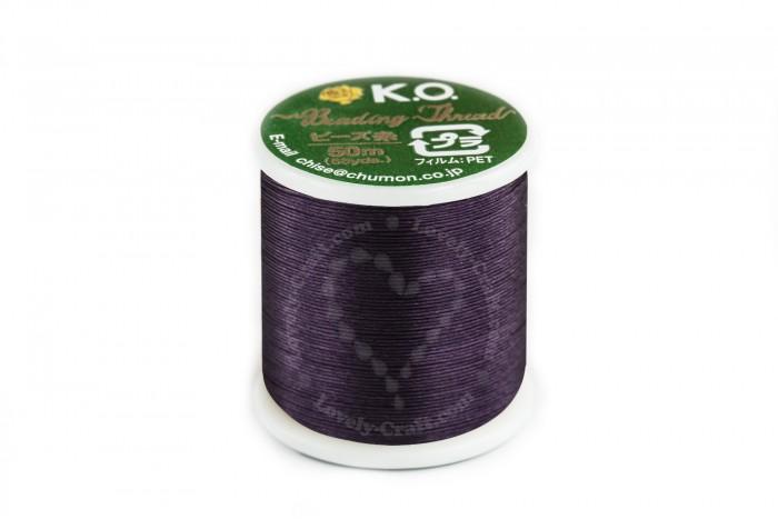 Купить нить K.O. для бисероплетения фиолетового цвета в интернет-магазине «Любимое Творчество»