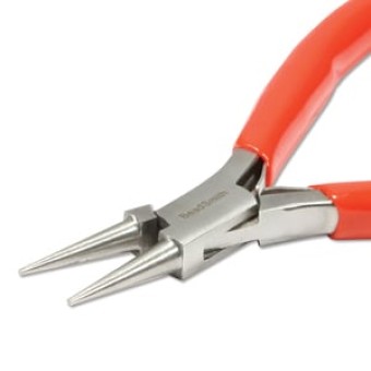 Круглогубцы BEADSMITH SLIMLINE ROUNDNOSE 120 мм (красные) (США)