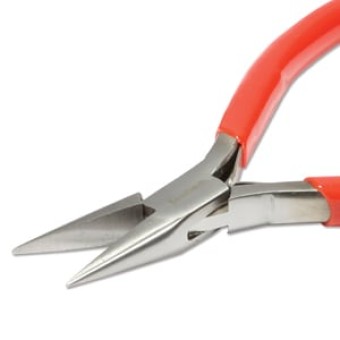 Тонкогубцы BEADSMITH SLIMLINE CHAINNOSE 120 мм, красные (США)