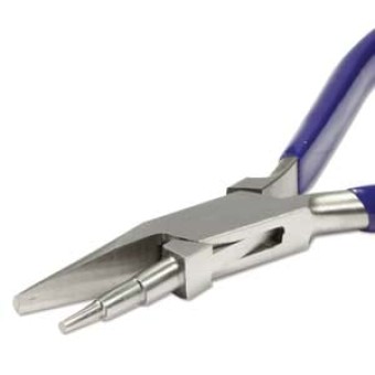Круглогубцы BEADSMITH FLAT/3 STEP ROUND JAW 2.5мм 4мм 5мм LOOPS 3-х ступенчатые (синие) (США)