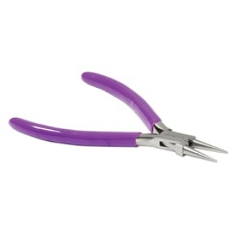Круглогубцы BEADSMITH PURPLE HANDLE ROUND NOSE PLIER 120 мм (фиолетовые) (США)