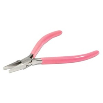 Плоскогубцы BEADSMITH PINK HANDLE FLATNOSE 120 мм (розовые) (США)