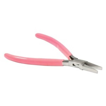 Плоскогубцы BEADSMITH PINK HANDLE FLATNOSE 120 мм (розовые) (США)