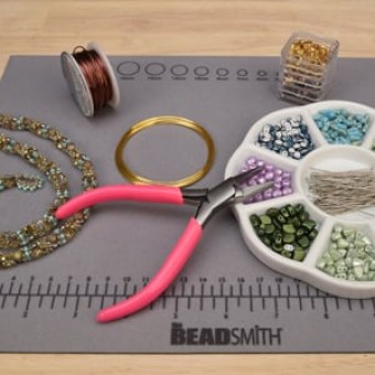 Плоскогубцы BEADSMITH PINK HANDLE FLATNOSE 120 мм (розовые) (США)