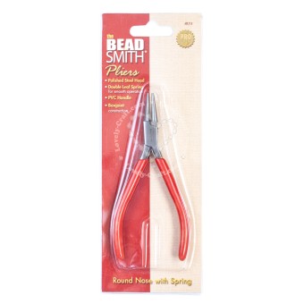 Круглогубцы BEADSMITH SLIMLINE ROUNDNOSE 120 мм (красные) (США)