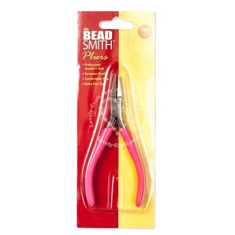 Плоскогубцы BEADSMITH PINK HANDLE FLATNOSE 120 мм (розовые) (США)