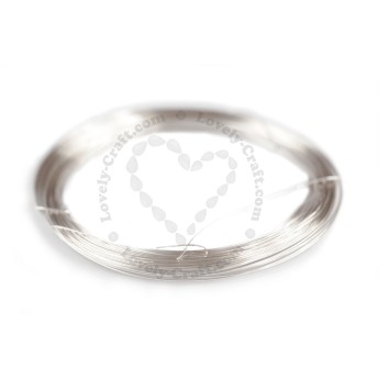 Проволока с медным посеребренным сердечником Ø0,3 мм (серебристая)