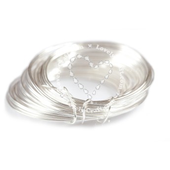 Проволока с медным посеребренным сердечником Ø1мм  (серебристая)