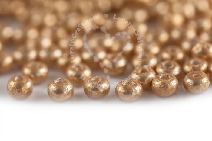 Купить бисер MIYUKI Baroque Pearl 6/0 золотисто-жемчужного цвета Gold (#3953) в интернет-магазине «Любимое Творчество»
