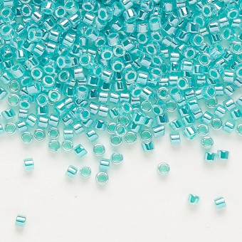 Бисер MIYUKI DELICA 11/0 GREEN AQUA-LINED LUSTER #238, 4 гр