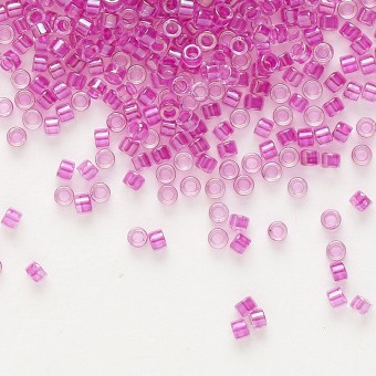 Бисер MIYUKI DELICA 11/0 LIGHT FUCHSIA AB #074, 4 гр