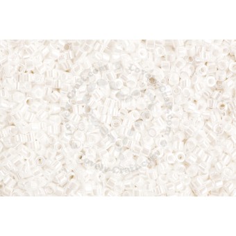 Бисер MIYUKI DELICA 11/0 WHITE PEARL #201, 4 гр