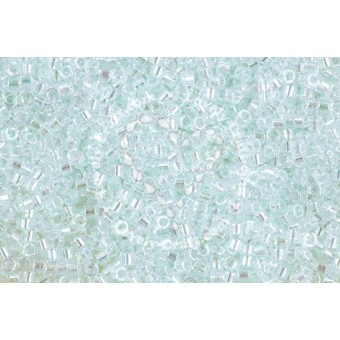 Бисер MIYUKI DELICA 11/0 LIGHT AQUA-LINED AB #083, 4 гр