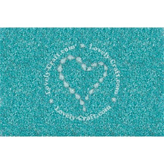 Бисер MIYUKI DELICA 11/0 LINED AQUA BLUE AB #79, 4 гр