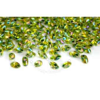 Бисер MIYUKI Long Magatama CHARTREUSE AB #341, 10 гр