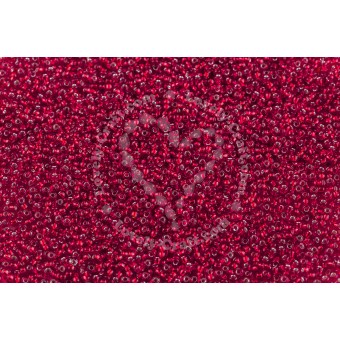 Бисер MIYUKI круглый 11/0 RUBY SILVER-LINED (#11), 10 гр