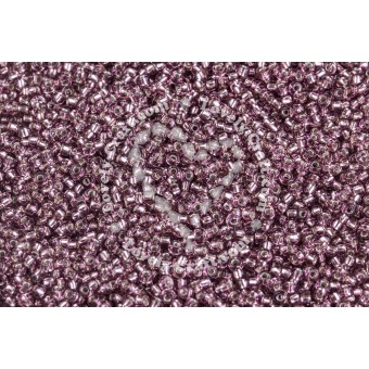 Бисер MIYUKI круглый 11/0 SMOKY AMETHYST SILVER-LINED (#12), 10 гр