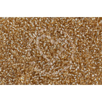 Бисер MIYUKI круглый 11/0 GOLD SILVER-LINED #3, 10 гр