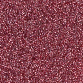 Бисер MIYUKI круглый 15/0 ROUND ROCAILLE SPARKLING MAROON LINED CRYSTAL #1554, 4 гр