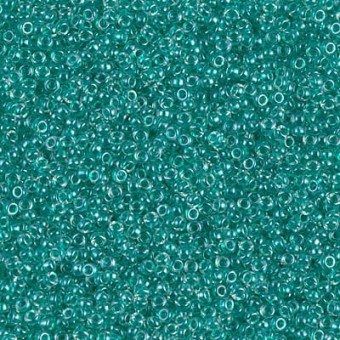 Бисер круглый MIYUKI SPARKLING TEAL-LINED CRYSTAL 15/0 #1555 (Миюки, Япония), 4 гр