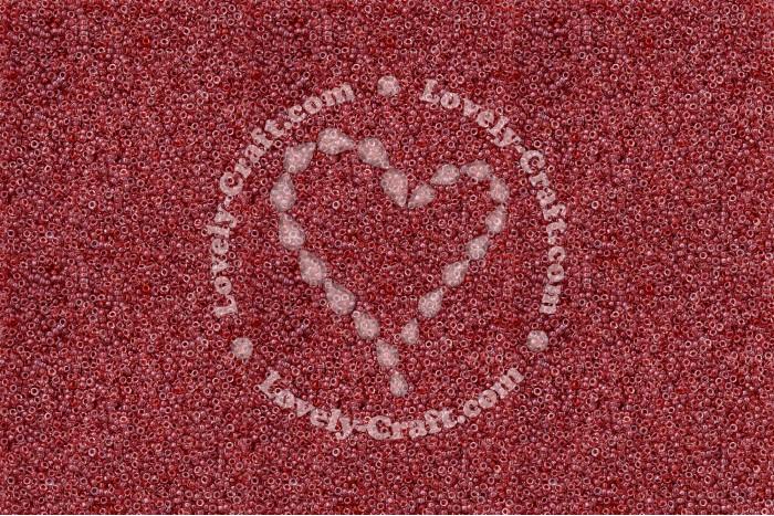 Купить круглый бисер MIYUKI 15/0 красного цвета Sparkle Maroon Lined Crystal (#1554) в интернет-магазине «Любимое Творчество»