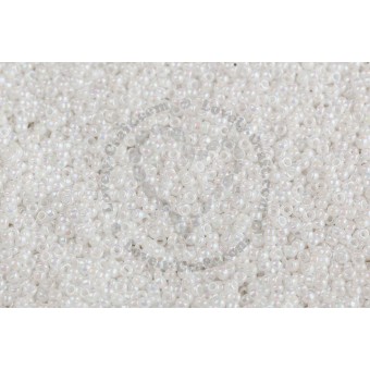 Бисер круглый MIYUKI 15/0 WHITE PEARL AB #471 (Миюки, Япония), 4 гр