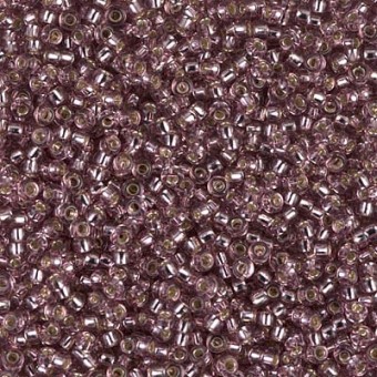 Бисер MIYUKI круглый 11/0 SMOKY AMETHYST SILVER-LINED (#12), 10 гр