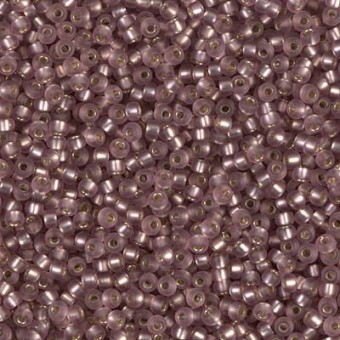 Бисер MIYUKI круглый 11/0 SMOKY AMETHYST SILVER-LINED (#12), 10 гр