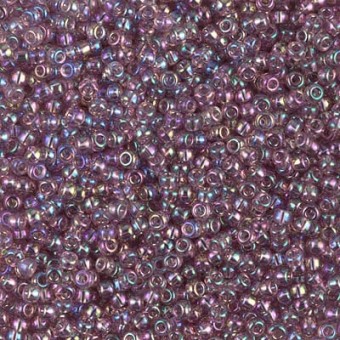 Бисер MIYUKI круглый 11/0 SMOKY AMETHYST AB #256, 10 гр
