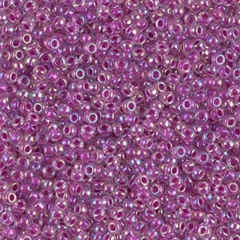 Бисер MIYUKI круглый 11/0 RASPBERRY-LINED AB #264, 10 гр