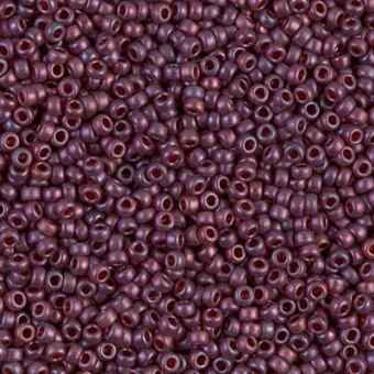 Бисер MIYUKI круглый 11/0 CRANBERRY GOLD LUSTER #313, 10 гр