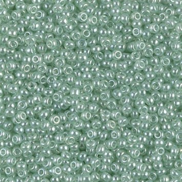 Бисер MIYUKI круглый 11/0 SEAFOAM GREEN LUSTER (#370), 10 гр