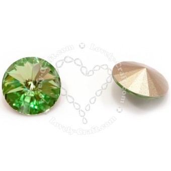 Риволи 12 мм - Peridot #214 (SWAROVSKI, Австрия)