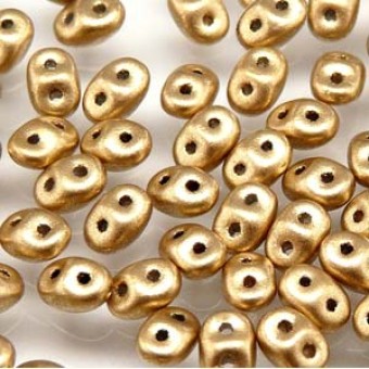 Бусины SuperDuo 2,5x5 мм Crystal Bronze Pale Gold (#00030/01710) (Matubo, Чехия)