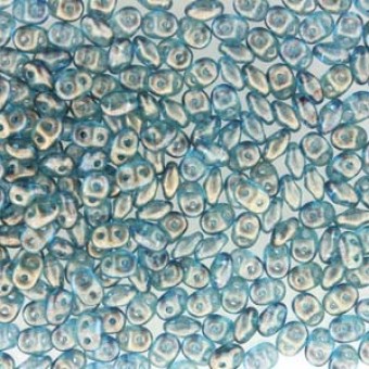 Бусины SuperDuo 2,5x5 мм Halo Celestial Blue (#00030/29266) (Matubo, Чехия)