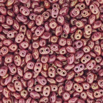 Бусины MATUBO SUPERDUO™ RED LUSTER 2,5x5 мм, 10 гр