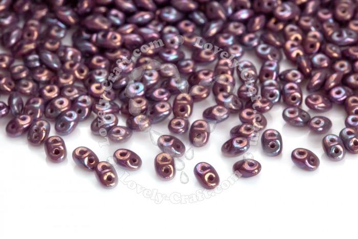 Купить бусины Matubo SuperDuo 2,5x5 мм Nebula Violet (#23020/15001) в интернет-магазине «Любимое Творчество»
