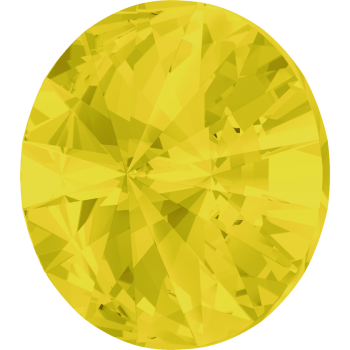 Ювелирный компонент для создания украшений и аксессуаров - риволи Сваровски (Swarovski Rivoli) 12 мм, цвет №231 Yellow Opal