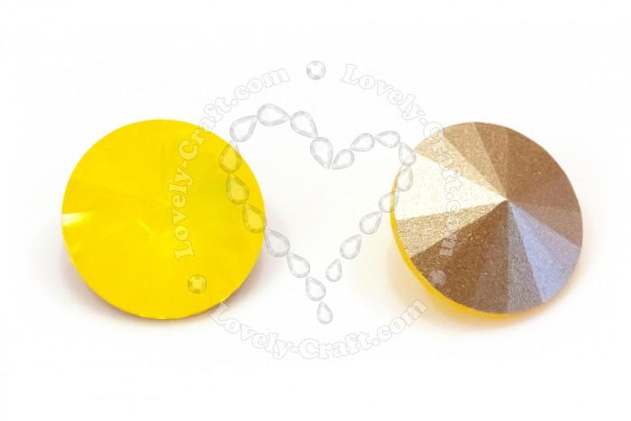 Купить компонент Swarovski риволи 12 мм - Yellow Opal (#231) в интернет-магазине «Любимое Творчество»