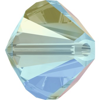 Биконусы SWAROVSKI XILION 5328 4 мм - Aquamarine #202, 10 бусин