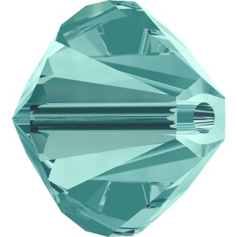 Биконусы SWAROVSKI 5328 XILION 4 мм - Blue Zircon #229, 10 бусин