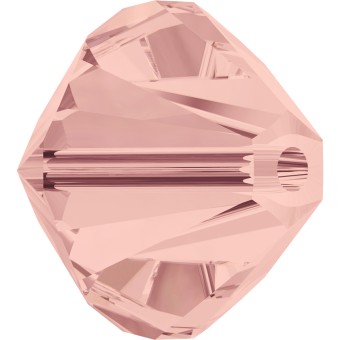Биконусы SWAROVSKI 5328 XILION 4 мм - Blush Rose #257, 10 бусин