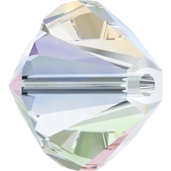 Бусины Swarovski Биконусы XILION 5328 (Crystal Aurore Boreale #001 AB2) - 4 мм