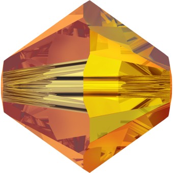 Биконусы XILION 4 мм - Fireopal Aurore Boreale 2x #237 AB 2X (SWAROVSKI, Австрия)